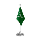JKPDP Jammu & Kashmir People's Democratic Party Table Flag of 4in x 6in With A Heavy Plastic Base