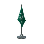 JMM Jharkhand Mukti Morcha Party Table Flag of 4in x 6in With A Heavy Plastic Base