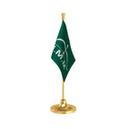 JMM Jharkhand Mukti Morcha Party Table Flag of 4in x 6in With A Heavy Plastic Base