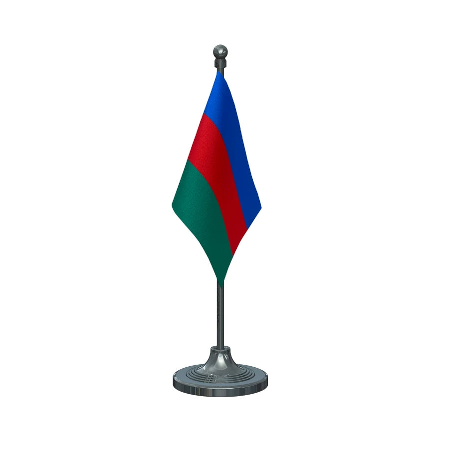 LJP Lok Janshakti Party Table Flag of 4in x 6in With A Heavy Plastic Base