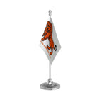 MGP Maharashtrawadi Gomantak Party Table Flag of 4in x 6in With A Heavy Plastic Base