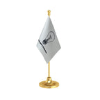 MPC Mizoram People's Conference Table Flag of 4in x 6in With A Heavy Plastic Base