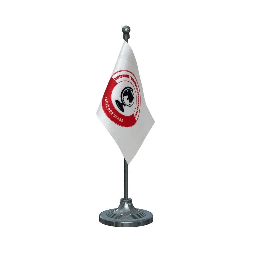NDPP Nationalist Democratic Progressive Party Table Flag of 4in x 6in With A Heavy Plastic Base
