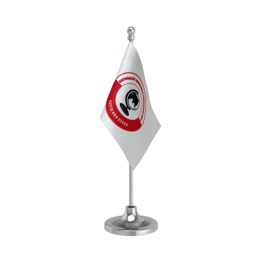 NDPP Nationalist Democratic Progressive Party Table Flag of 4in x 6in With A Heavy Plastic Base