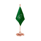 RJD Rashtriya Janata Dal Table Flag of 4in x 6in With A Heavy Plastic Base