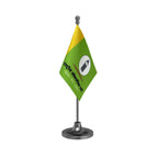 RLP Rashtriya Loktantrik Party Table Flag of 4in x 6in With A Heavy Plastic Base
