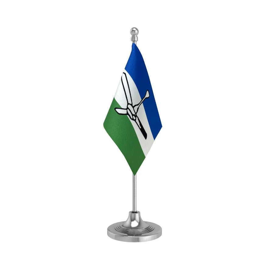 RLSP Rashtriya Lok Samta Party Table Flag of 4in x 6in With A Heavy Plastic Base