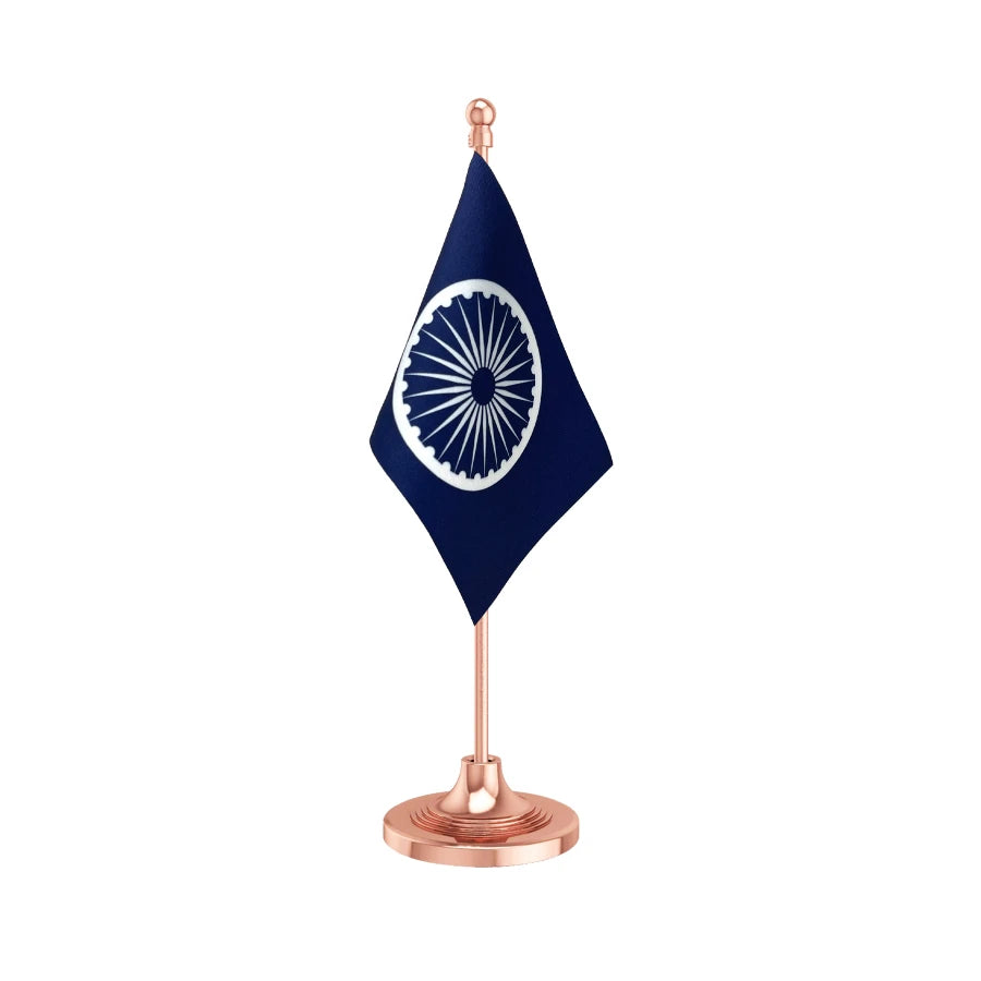 RPI Republican Party of IndiaTable Flag of 4in x 6in With A Heavy Plastic Base