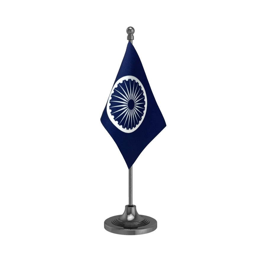 RPI Republican Party of IndiaTable Flag of 4in x 6in With A Heavy Plastic Base
