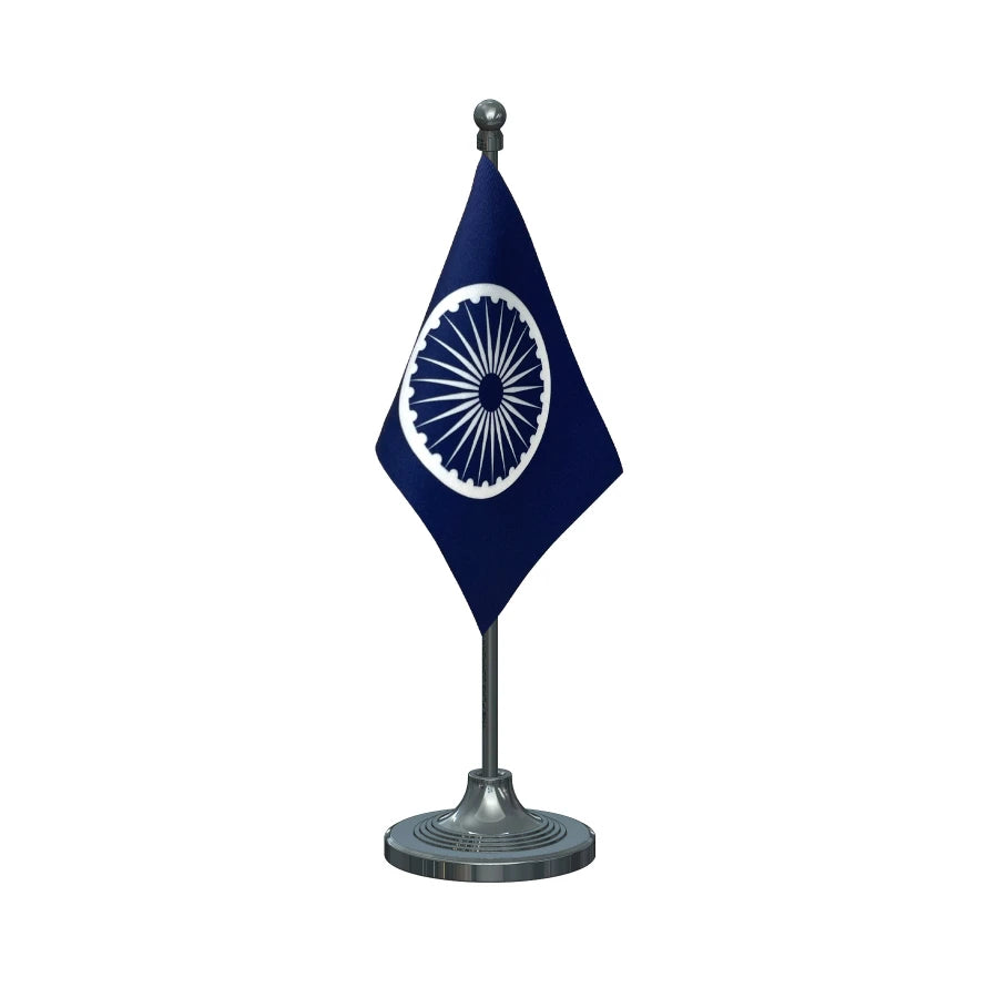 RPI Republican Party of IndiaTable Flag of 4in x 6in With A Heavy Plastic Base