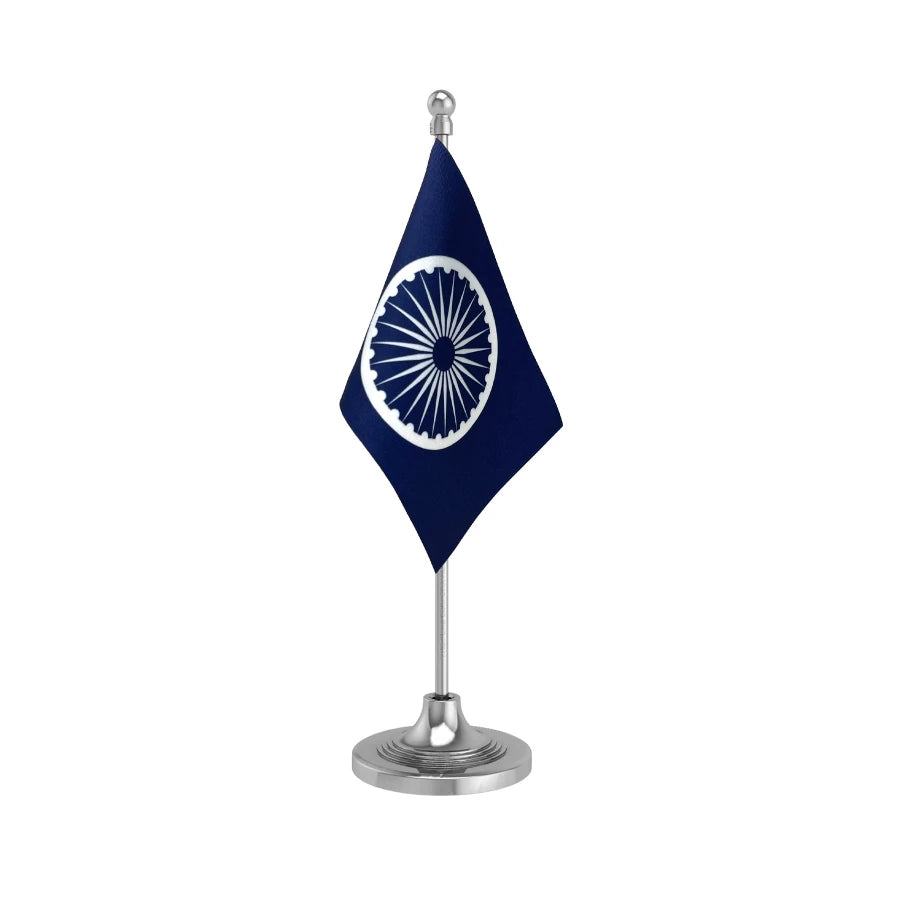 RPI Republican Party of IndiaTable Flag of 4in x 6in With A Heavy Plastic Base