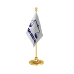 Shiromani Akali Dal Table Flag of 4in x 6in With A Heavy Plastic Base