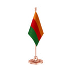 SKM Sikkim Krantikari Morcha Table Flag of 4in x 6in With A Heavy Plastic Base