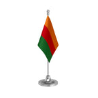 SKM Sikkim Krantikari Morcha Table Flag of 4in x 6in With A Heavy Plastic Base