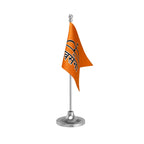 Shiv Sena Table Flag of 4in x 6in With A Heavy Plastic Base