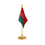 Samajwadi Party Table Flag of 4in x 6in With A Heavy Plastic Base