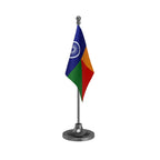 VBA Vanchit Bahujan Aaghadi Party Table Flag of 4in x 6in With A Heavy Plastic Base