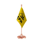 ZPM Zoram People's Movement Party Table Flag of 4in x 6in With A Heavy Plastic Base