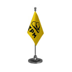 ZPM Zoram People's Movement Party Table Flag of 4in x 6in With A Heavy Plastic Base