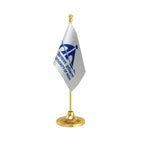 AAI Airport Authority Table Flag of 4in x 6in With A Heavy Plastic Base