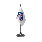BIS Bureau of Indian Standards Table Flag of 4in x 6in With A Heavy Plastic Base