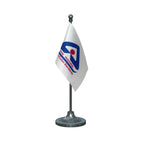 BIS Bureau of Indian Standards Table Flag of 4in x 6in With A Heavy Plastic Base