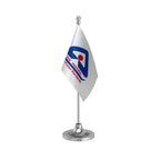 BIS Bureau of Indian Standards Table Flag of 4in x 6in With A Heavy Plastic Base