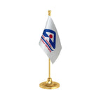 BIS Bureau of Indian Standards Table Flag of 4in x 6in With A Heavy Plastic Base