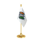 ECI Election Commission of India Table Flag of 4in x 6in With A Heavy Plastic Base
