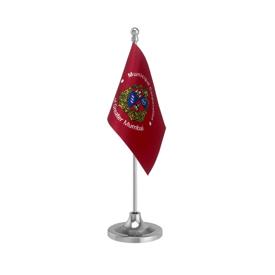 MCGM or BMC Table Flag of 4in x 6in With A Heavy Plastic Base