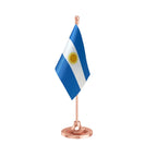 Argentina Table Flag of 4in x 6in With A Heavy Plastic Base