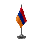 Armenia Table Flag of 4in x 6in With A Heavy Plastic Base