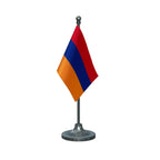 Armenia Table Flag of 4in x 6in With A Heavy Plastic Base