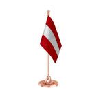 Austria Table Flag of 4in x 6in With A Heavy Plastic Base