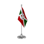 Burundi Table Flag of 4in x 6in With A Heavy Plastic Base