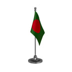 Bangladesh Desk Table Flag of 4in x 6in With A Heavy Plastic Base