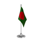 Bangladesh Desk Table Flag of 4in x 6in With A Heavy Plastic Base