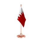 Bahrain Table Flag of 4in x 6in With A Heavy Plastic Base