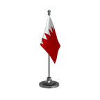 Bahrain Table Flag of 4in x 6in With A Heavy Plastic Base