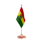 Bolivia Table Flag of 4in x 6in With A Heavy Plastic Base