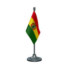 Bolivia Table Flag of 4in x 6in With A Heavy Plastic Base
