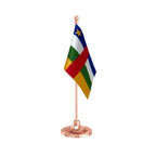 Central African Republic Table Flag of 4in x 6in With A Heavy Plastic Base