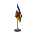 Central African Republic Table Flag of 4in x 6in With A Heavy Plastic Base