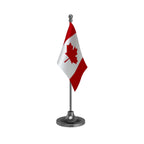 Canada Table Flag of 4in x 6in With A Heavy Plastic Base