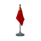 China Table Flag of 4in x 6in With A Heavy Plastic Base