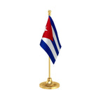 Cuba Table Flag of 4in x 6in With A Heavy Plastic Base