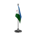 Djibouti Table Flag of 4in x 6in With A Heavy Plastic Base