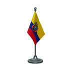 Ecuador Table Flag of 4in x 6in With A Heavy Plastic Base