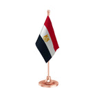 Egypt Table Flag of 4in x 6in With A Heavy Plastic Base