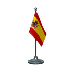 Spain Table Flag of 4in x 6in With A Heavy Plastic Base